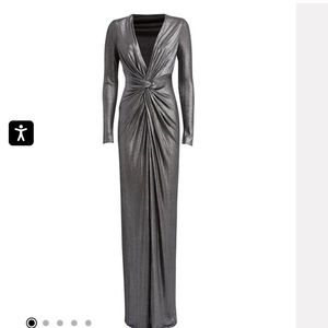 Katie may In a mood dress - silver metallic